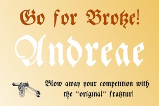 Andreae Font Review: Blackletter for Digital Campaigns