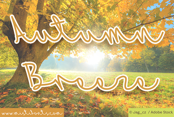Autumn Breeze Font: Crafting Warmth for Handmade Labels