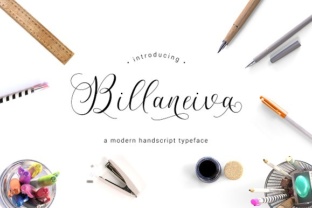 Billaneiva Font: Elegant Thin Script for Crafters