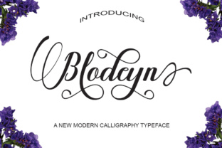 Blodeyn Font: Elegant Script for Handmade Labels