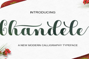 Chandele Font: Stylish Calligraphy for Handmade Products