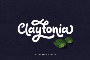 Claytonia Font: Bold Script for Handmade Products