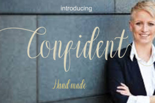 Confident Font: A Fluid Thin Script for Makers