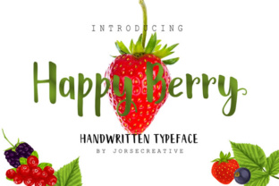 Happy Berry Font: Playful Type for Handmade Labels