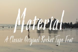 Material Regular Font: Grunge Style for Makers