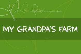 My Grandpa's Farm Font: Handwritten Charm for Makers