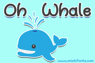 Oh Whale Font: A Handwritten Typeface for Branding