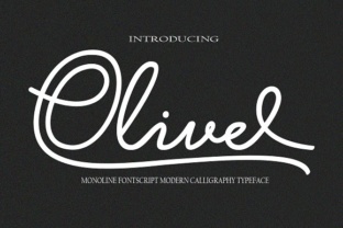Olive Font: A Fluid Monoline Typeface for Branding