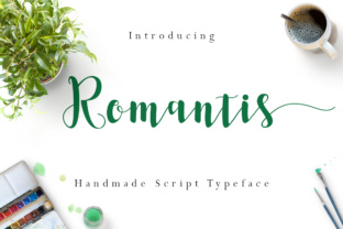 Romantis Font: Authentic Script for Handmade Products