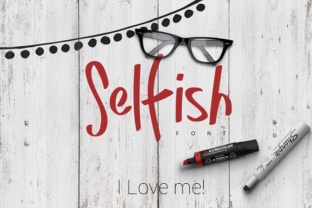 Selfish Font: Playful Branding for Small Business