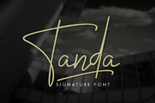 Tanda Signature Font for Handmade Labels & Crafts