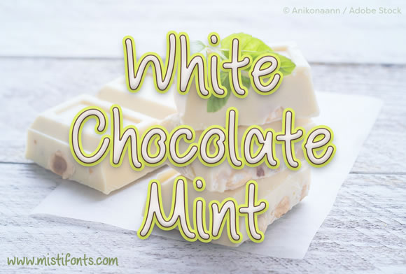 White Chocolate Mint Font: A Soft Script for Editorial Design