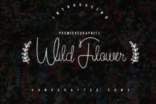 Wild Flower Font: Handwritten Charm for Crafters
